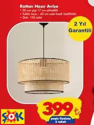 RATTAN HAZIR AVİZE